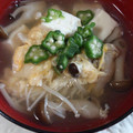 ささらんらん's cooksnap of when they made とろとろ☆オクラときのこのすまし汁.