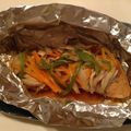 手作りマシェリ's cooksnap of when they made 秋香る♪生鮭の味噌バターホイル焼き.