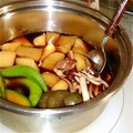 ma:9's cooksnap of when they made 簡単　じゃがいも・いかとインゲンの煮込み.
