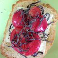 ｊ−ｊ−ｆ's cooksnap of when they made トマト×塩昆布×バジルのトースト.