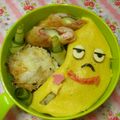 赤い電話's cooksnap of when they made バナナオムライス弁当.