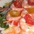 きらり流れ星's cooksnap of when they made レモン酢で海老アボマリネ.