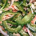 団ママ's cooksnap of when they made 簡単☆カニカマとゴーヤの中華風お浸し.