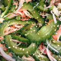団ママ's cooksnap of when they made 簡単☆カニカマとゴーヤの中華風お浸し.