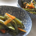 きらり流れ星's cooksnap of when they made いんげんと人参の油炒め.