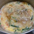 クック2H9MD0☆'s cooksnap of when they made 優しい味＊鮭と卵の中華粥.