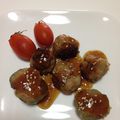kikuちん's cooksnap of when they made たこ焼き器でハンバーグ.