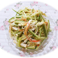 ☆AMR☆'s cooksnap of when they made しゃき②胡瓜と竹輪とカニカマの胡麻和え.
