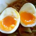 komim's cooksnap of when they made ゆで卵 (半熟卵).