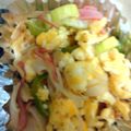 野暮な学生's cooksnap of when they made ＊お弁当＊簡単！かにかま入り♪炒りたまご.