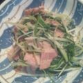 一朗さん's cooksnap of when they made 水菜と豚こま肉☆ガーリックポン酢炒め.