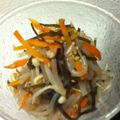 myonesan's cooksnap of when they made 糸こんにゃくと塩こんぶの炒めナムル。.