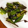 ミセスなちょーん's cooksnap of when they made 塩こんぶとオクラのおつまみ炒め.