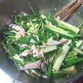 chiemake's cooksnap of when they made ♫きゅうり・ハム・小ネギのサラダ♫.