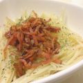 papikun's cooksnap of when they made シャキシャキポテトのベーコンソースかけ.