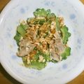 白いぐれーぷ's cooksnap of when they made ゴーヤとふわふわ卵の甘酢あんかけ.