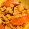 mocopeco's cooksnap of when they made 子供も喜ぶ！時短！！豚コマのトマチー炒め.