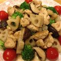 クック日和's cooksnap of when they made 鶏もも肉と蓮根の中華炒め.