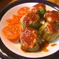 よしよしよしよし's cooksnap of when they made 凍り豆腐のピーマンの肉詰め.