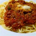 subakana's cooksnap of when they made ケチャップで作る♪簡単ミートソース★.