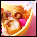 まなぴょろ's cooksnap of when they made お弁当に♪クルクル竹輪のマヨわさ焼き.