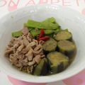 はやみちゃん's cooksnap of when they made 豚肉、なす、いんげんの煮物.