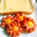 umebotan's cooksnap of when they made お弁当に♡お花のウインナー.