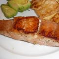 kotze's cooksnap of when they made 北海道食材満載、鮭のレモンバター醤油焼き.