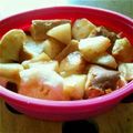 ran_run's cooksnap of when they made 朝食にレンジで簡単♪苺のパンプディング.