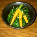 ひろふぇびる's cooksnap of when they made 人参菜のおひたし.