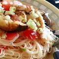 31103124's cooksnap of when they made 焼きナスとトマトの冷製パスタ.