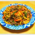 かめっきーな's cooksnap of when they made 薄切り牛肉でチンジャオロース風〜.