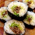 ＊＊naomi＊＊'s cooksnap of when they made 牛☆焼肉海苔巻き.
