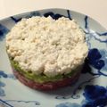 sassy222's cooksnap of when they made 4層オードブル（アボカド・鮪・卵・豆腐）.