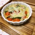 快くん's cooksnap of when they made プチトマトとバジルのチーズ焼き.