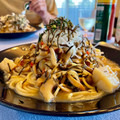momoetsu's cooksnap of when they made ほたてときのこのやみつきパスタ.