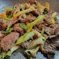 まめたん's cooksnap of when they made 葱たっぷり台湾定番料理★葱と牛肉の炒め物.