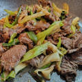 まめたん's cooksnap of when they made 葱たっぷり台湾定番料理★葱と牛肉の炒め物.