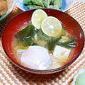 めみたん☆'s cooksnap of when they made 卵をポトン♪ 月見 味噌汁.