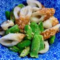 うちごはん88's cooksnap of when they made レンジで２分！オクラとちくわのごま酢和え.