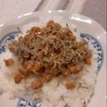 ＠ももこ's cooksnap of when they made 梅じゃこ納豆ごはん.