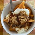 ☆yopipi's cooksnap of when they made 柿ヨーグルト☆きなこと黒蜜で♪.