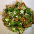 クックM96XDX☆'s cooksnap of when they made オクラと梅干しの和え物.