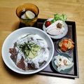 nao0312's cooksnap of when they made 簡単♪　おいし~ぃハマチ漬け丼・東丼.