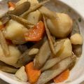 ゆみらんたん's cooksnap of when they made 簡単じゃがいも人参ごぼうの煮物.