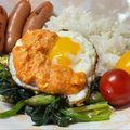 ★なみ☆'s cooksnap of when they made 背徳の瞳　クリームチーズ明太子の目玉焼き.