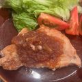 rug7's cooksnap of when they made 厚切り豚ロースで♪簡単ポークジンジャー.