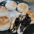 まゆみきママ's cooksnap of when they made 信州名物☆野沢菜おやき.