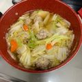 じいじい毎日挑戦's cooksnap of when they made ふわふわ肉団子の具たくさんスープ♬.