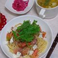 もりひめ's cooksnap of when they made トマトと生ハムの冷製パスタ.